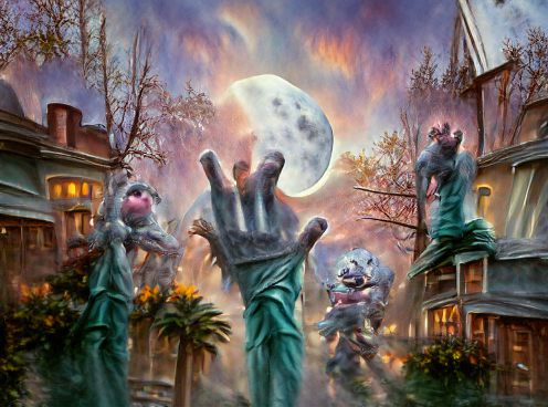 Hand & Moon